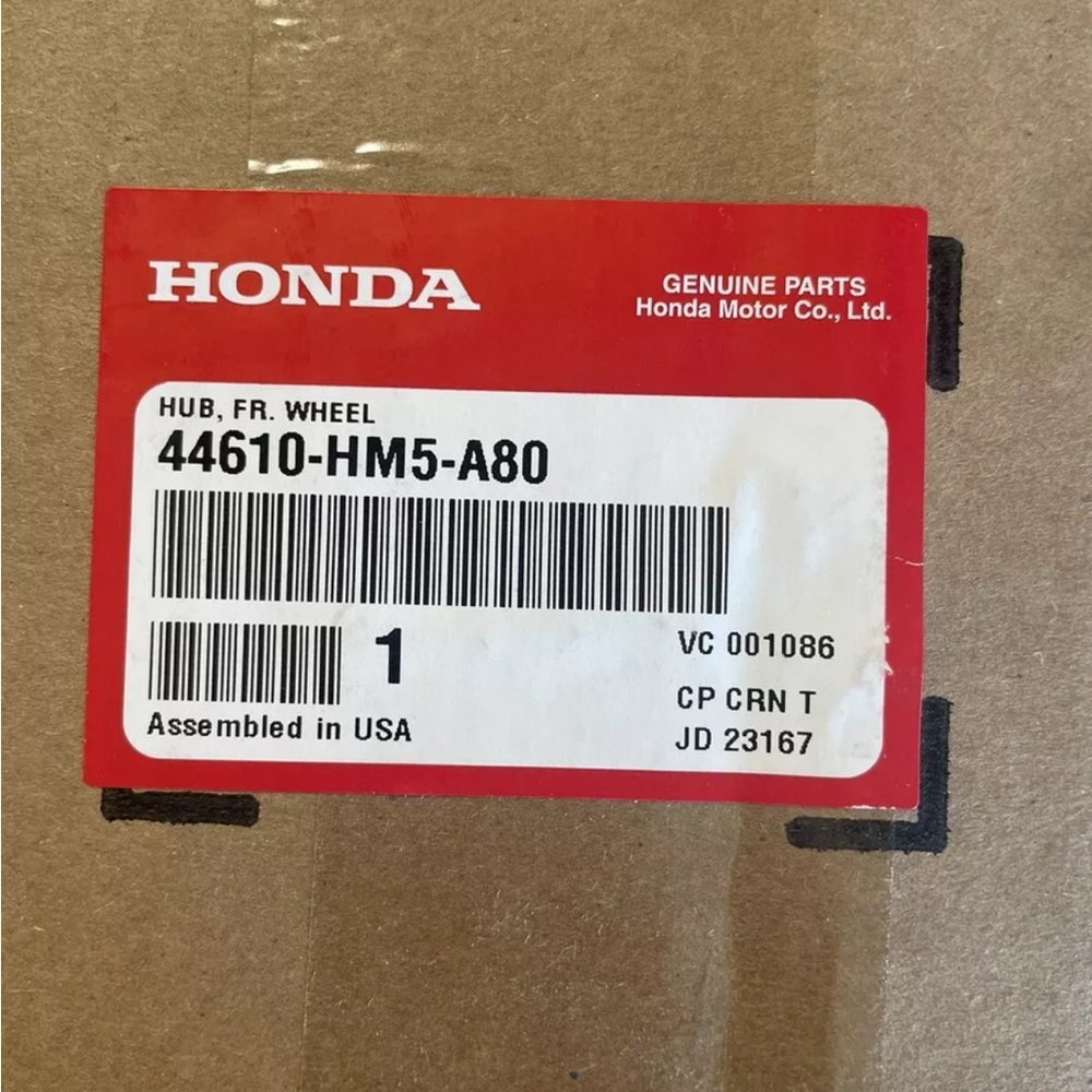 Honda Front wheel hub part